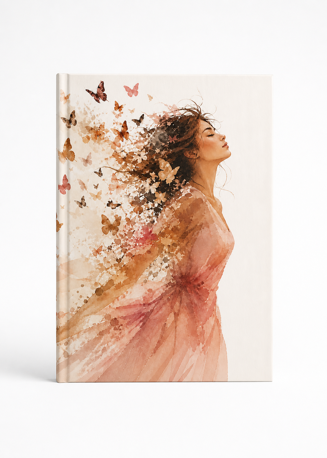 Butterfly Dream Hardcover Journal – 5x7 Sketchbook Notebook with Matte Cover, 128 Blank Pages (90gsm)